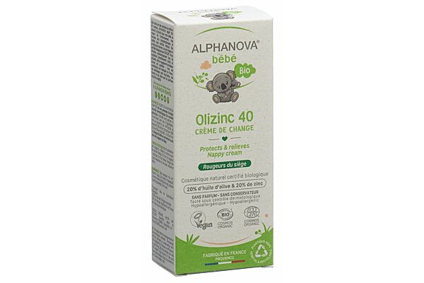 Alphanova BB Olizinc 40 Wundschutzcreme Bio Tb 50 g