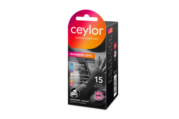 Ceylor Rainbow Love préservatif 15 pce