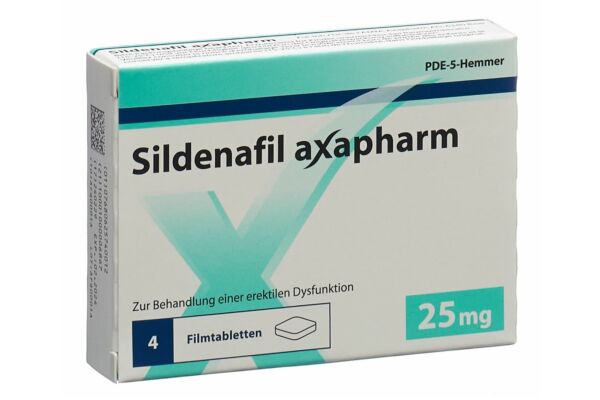 Sildénafil Axapharm cpr pell 25 mg 4 pce