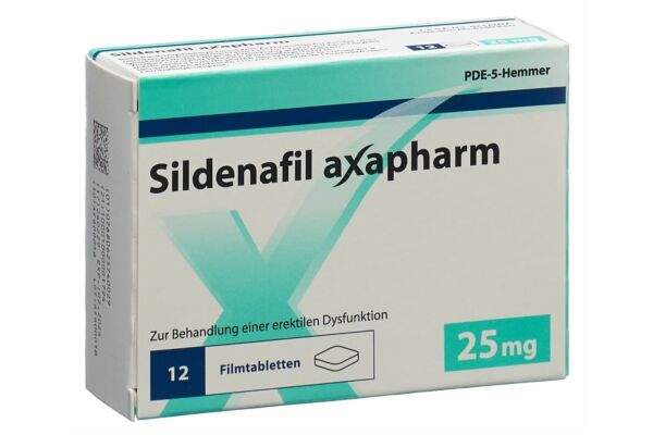 Sildénafil Axapharm cpr pell 25 mg 12 pce