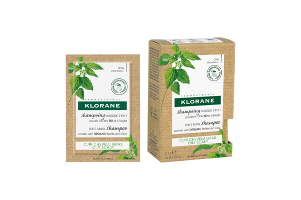 Klorane Masque-shampooing ortie bio 8 x 3 g