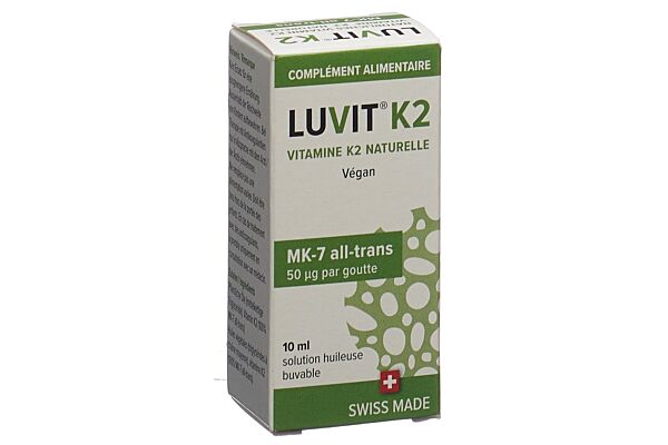 LUVIT K2 Natürliches Vitamin Tropffl 10 ml