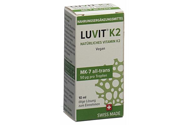 LUVIT K2 Natürliches Vitamin Tropffl 10 ml