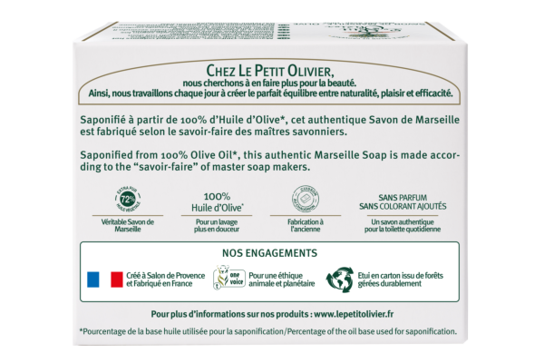 Le Petit Olivier savon de Marseille huile d'olive 150 g