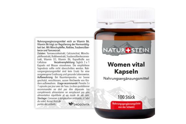 Naturstein Women Vital Kaps Glas 100 Stk