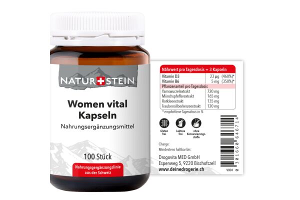 Naturstein Women Vital Kaps Glas 100 Stk
