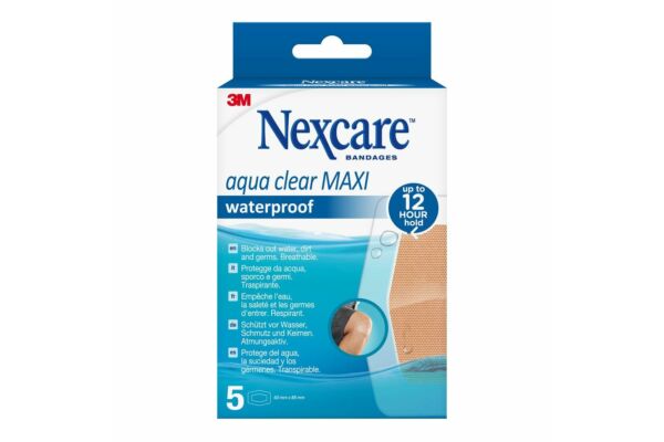 3M Nexcare Aqua Clear Maxi waterproof 59x88mm 5 pce