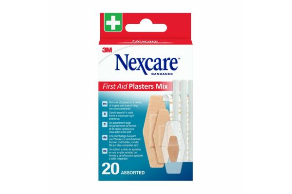 3M Nexcare First Aid Pflasters Mix assortiert 20 Stk