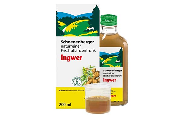 Schoenenberger Ingwer naturreiner Frischpflanzentrunk Bio Fl 200 ml