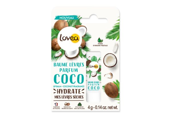 Lovea baume lèvres parfum coco stick 4 g
