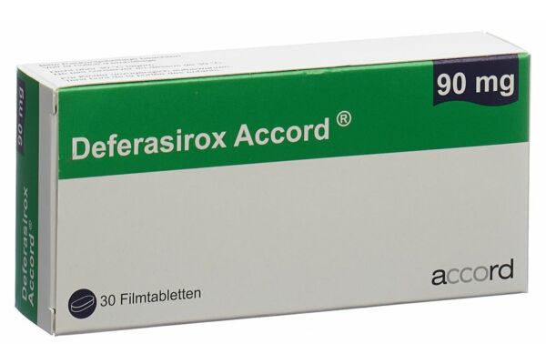 Deferasirox Accord Filmtabl 90 mg 30 Stk
