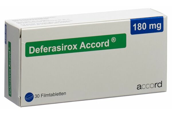 Deferasirox Accord Filmtabl 180 mg 30 Stk