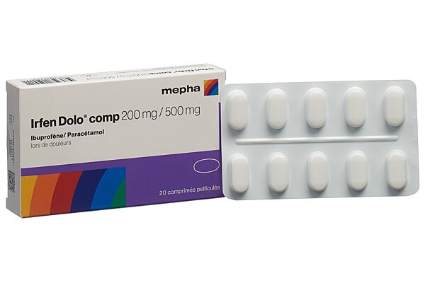 Irfen Dolo comp Filmtabl 200 mg/500 mg 20 Stk