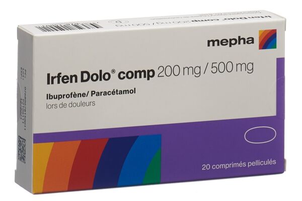 Irfen Dolo comp cpr pell 200 mg/500 mg 20 pce