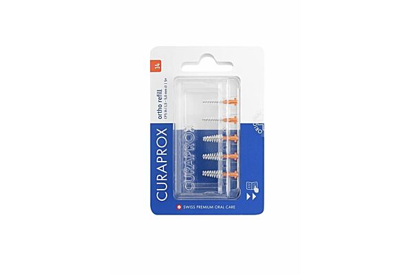 Curaprox CPS 14 ortho brossettes interdentaires refill orange 5 pce