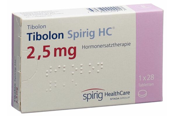 Tibolon Spirig HC Tabl 2.5 mg 28 Stk