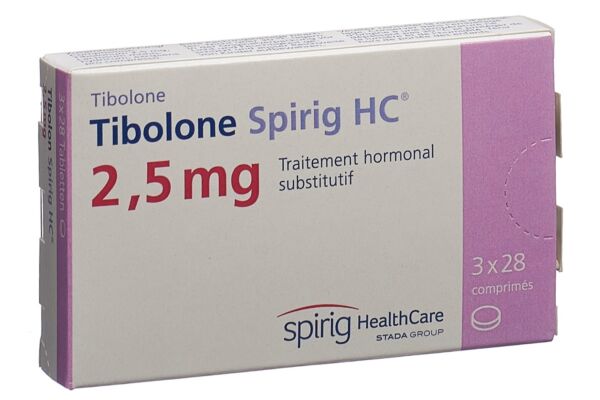 Tibolon Spirig HC Tabl 2.5 mg 3 x 28 Stk