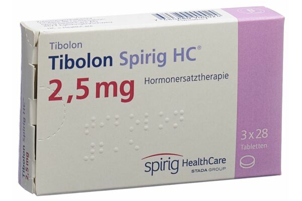 Tibolone Spirig HC cpr 2.5 mg 3 x 28 pce