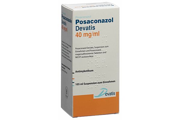Posaconazole Devatis susp 40 mg/ml buvable fl 105 ml