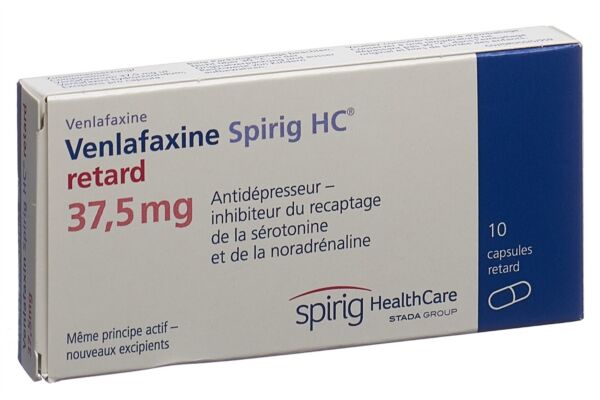 Venlafaxin Spirig HC Ret Kaps 37.5 mg 10 Stk