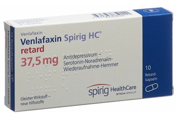 Venlafaxin Spirig HC Ret Kaps 37.5 mg 10 Stk