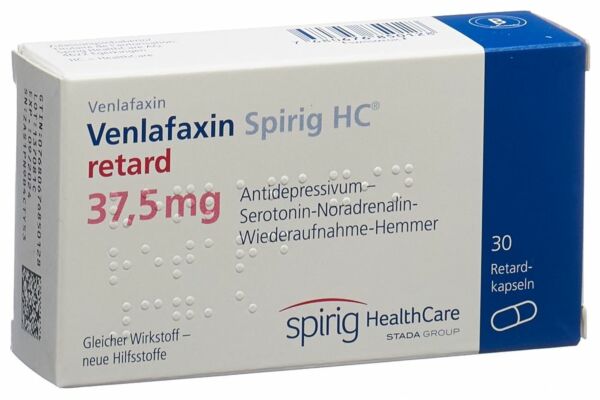 Venlafaxine Spirig HC caps ret 37.5 mg 30 pce