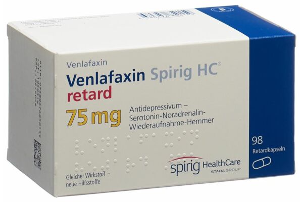Venlafaxine Spirig HC caps ret 75 mg 98 pce