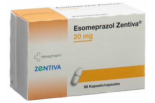 Esomeprazol Zentiva caps 20 mg 98 pce