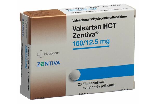 Valsartan HCT Zentiva cpr pell 160/12.5 mg 28 pce