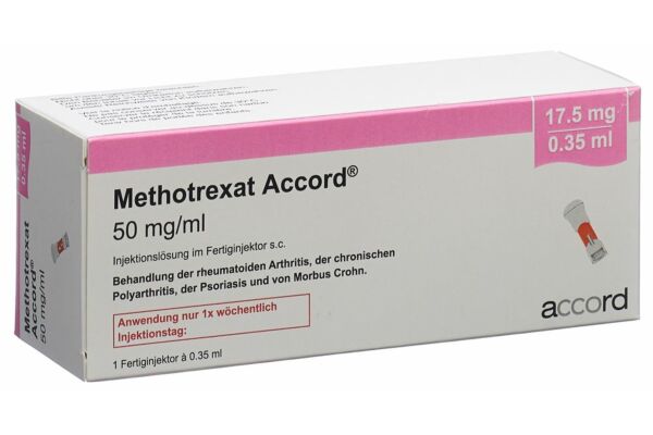 Methotrexat Accord sol inj 17.5 mg/0.35ml stylo injecteur prérempli 0.35 ml