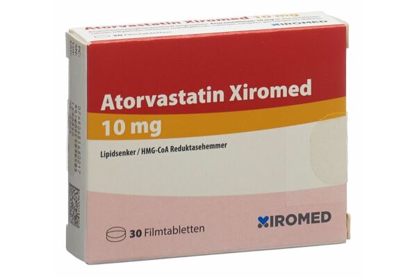 Atorvastatin Xiromed Filmtabl 10 mg 30 Stk