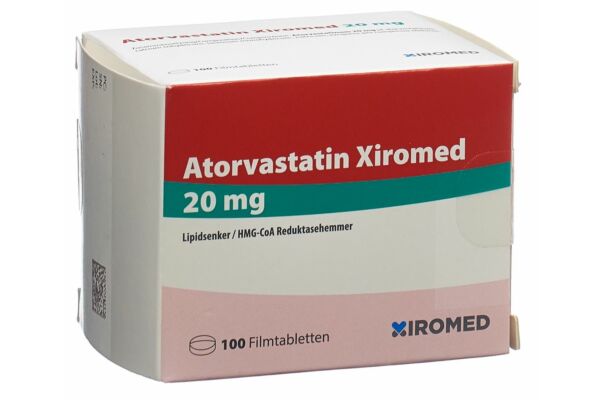 Atorvastatin Xiromed Filmtabl 20 mg 100 Stk