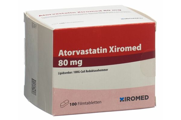 Atorvastatin Xiromed Filmtabl 80 mg 100 Stk