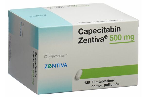 Capecitabin Zentiva Filmtabl 500 mg 120 Stk