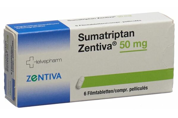 Sumatriptan Zentiva Filmtabl 50 mg 6 Stk