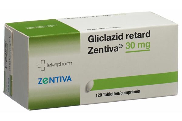 Gliclazid retard Zentiva Ret Tabl 30 mg 120 Stk