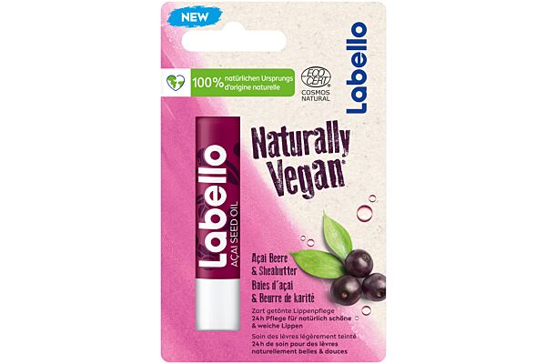 Labello Naturally vegan Açai COSMOS NAT 5.2 ml