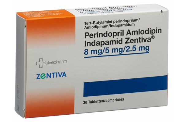 Perindopril Amlodipin Indapamid Zentiva Tabl 8mg/5mg/2.5mg 30 Stk