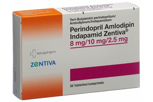 Perindopril Amlodipin Indapamid Zentiva Tabl 8mg/10mg/2.5mg 30 Stk