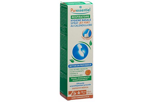 Puressentiel Spray hygiène nasale avec jet fort 100 ml
