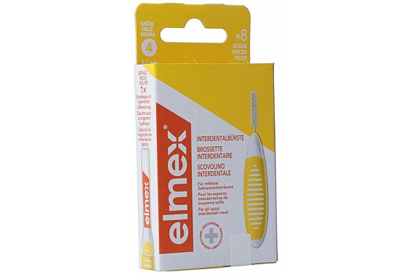 elmex brossette interdentaire 0.7mm jaune 8 pce