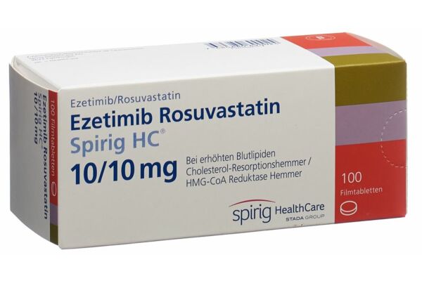 Ezétimibe Rosuvastatine Spirig HC cpr pell 10/10 mg 100 pce