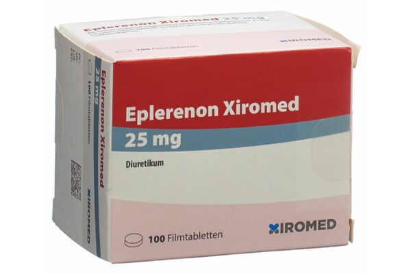 Eplérénone Xiromed cpr pell 25 mg 100 pce