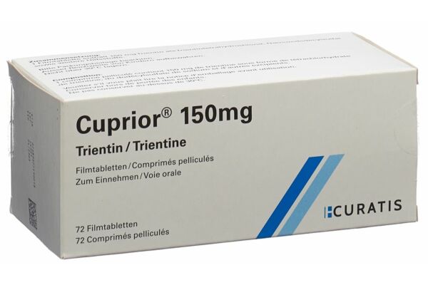 Cuprior cpr pell 150 mg 72 pce