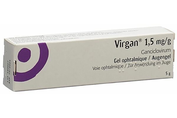 Virgan gel opht 1.5 mg/g tb 5 g