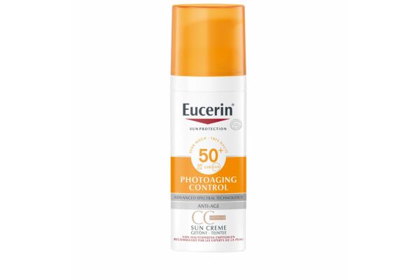 Eucerin SUN Face Oil Control gel-crème teintée medium SPF50+ dist 50 ml