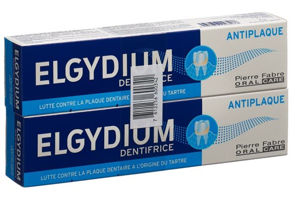 Elgydium Anti-Plaque dentifrice duo 2 x 75 ml