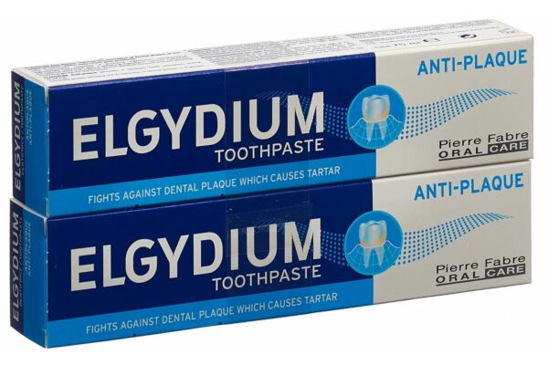 Elgydium Anti-Plaque dentifrice duo 2 x 75 ml