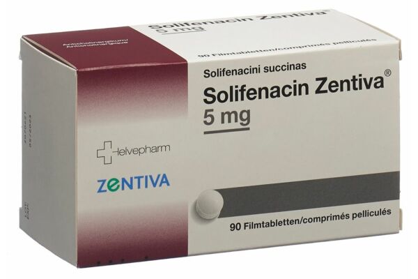 Solifenacin Zentiva Filmtabl 5 mg 90 Stk