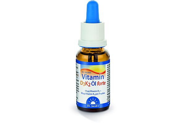 Dr. Jacob's Vitamin D3K2 huile forte fl 20 ml